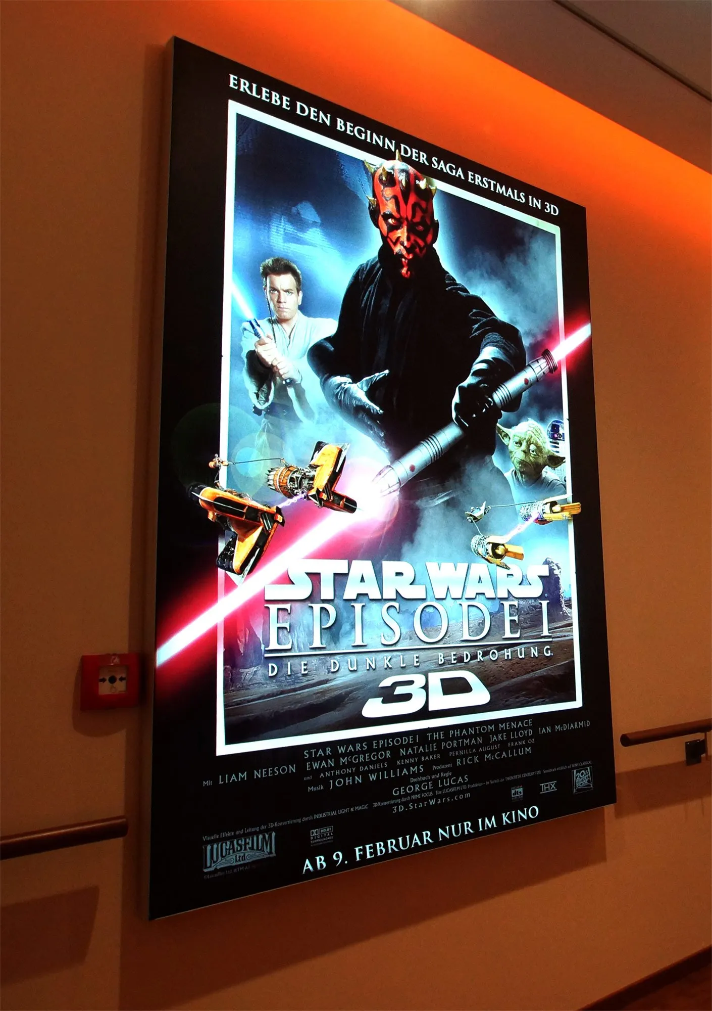 LED-Leuchtkasten - Poster Star Wars Episode 1 Kinofilm